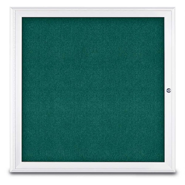Sliding Door Indoor Enclosed Corkboard, 9
